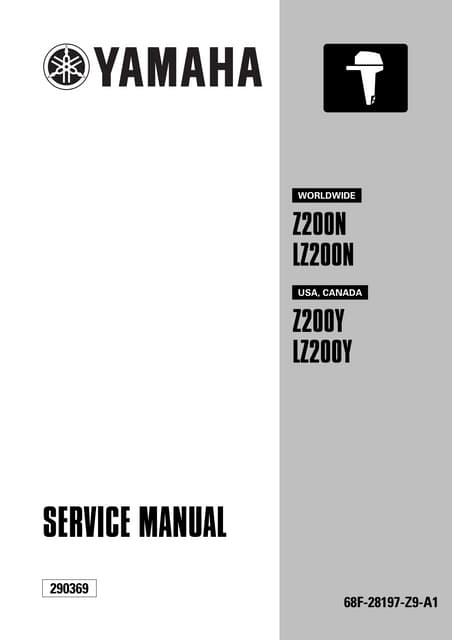 2010 Yamaha T25A 25HP OUTBOARD Service Repair Manual | PDF