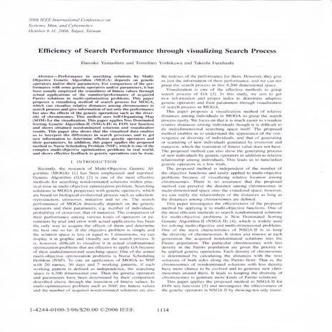 Yamashiro, d. 2006: efficiency of search performance through visualising sear...