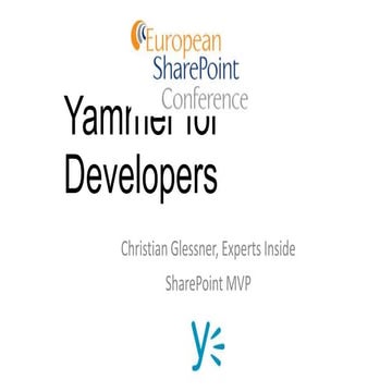 Yammer for developers