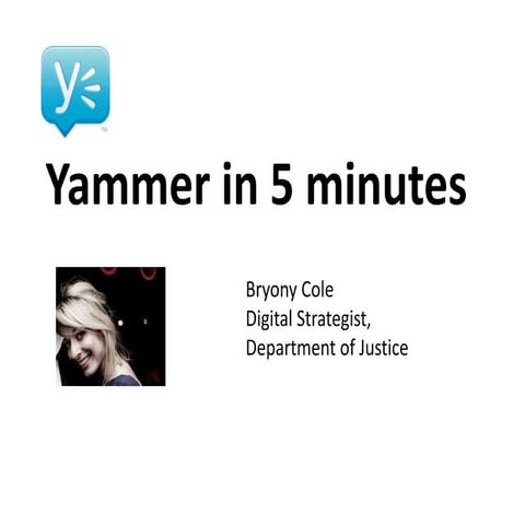 Yammer in 5 minutes