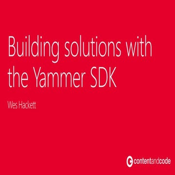Yammer SDK SPSUK