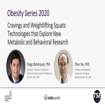 Cravings and Weightlifting Squats: Technologies that Explore New Metabolic an...