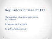 Yandex presentation
