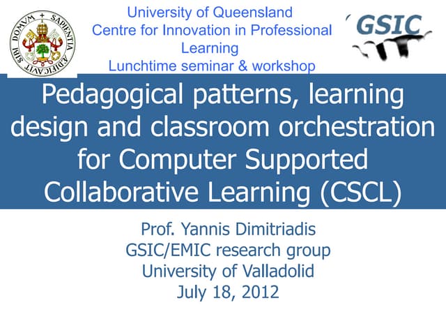 Yannis@brisbane cipl seminar_workshop_20120716