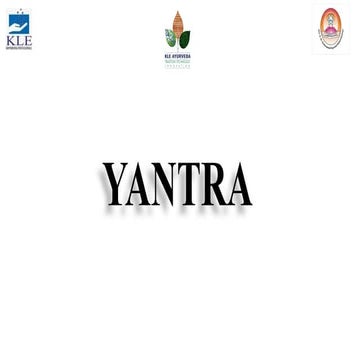 Yantra by Dr. Vimarsha Bhatkalkar  .pptx