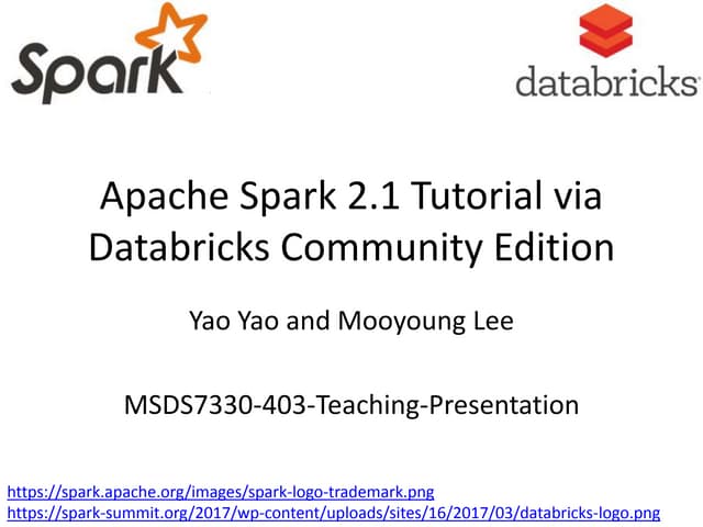 Teaching Apache Spark: Demonstrations on the Databricks Cloud Platform