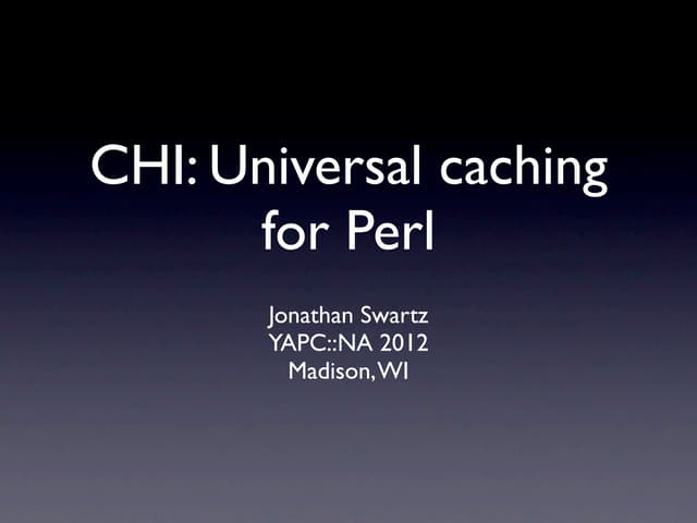 CHI - YAPC NA 2012