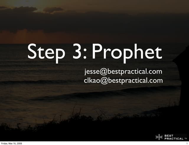 Prophet - A peer to peer replicated...