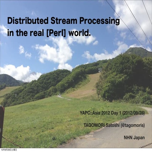Distributed Stream Processing in the real [Perl] world