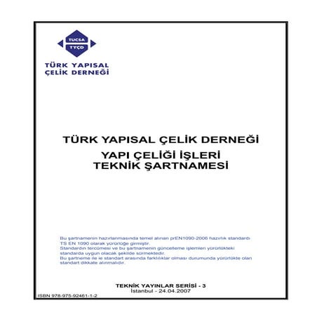 Yapi Çeliği İşleri Teknik Şartnamesi