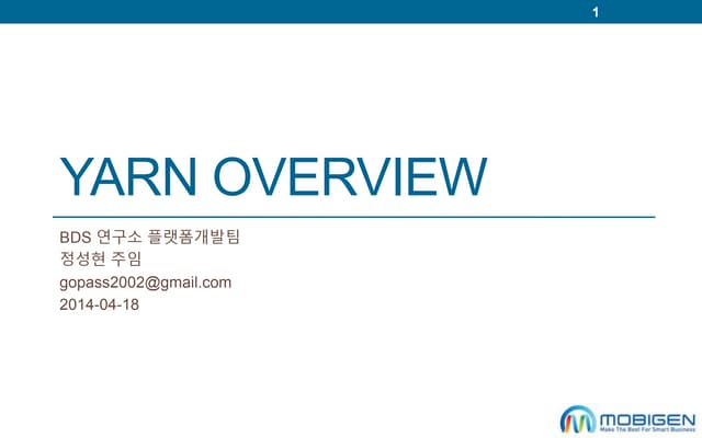 YARN overview