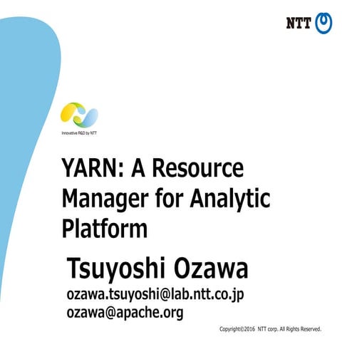 YARN: a resource manager for analytic platform