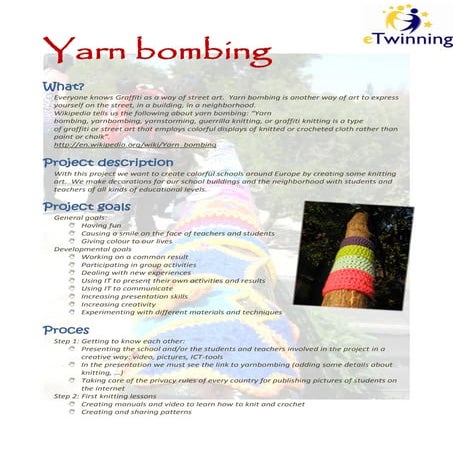 Yarnbombing: project description