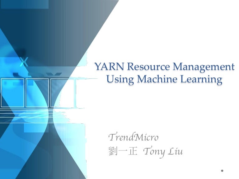 Yarn Resource Management Using Machine Learning