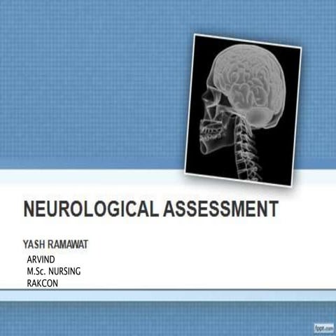 neurological assessment | PPTX