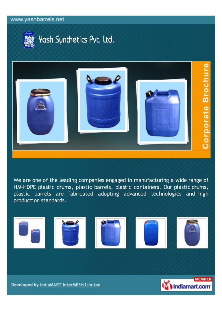 Yash Synthetics Private Limited, Mumbai, Plastic Container