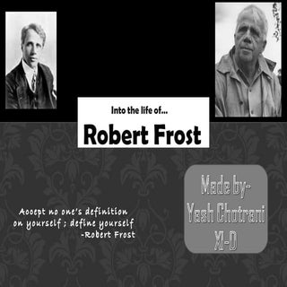 Famous Poet- Robert Frost