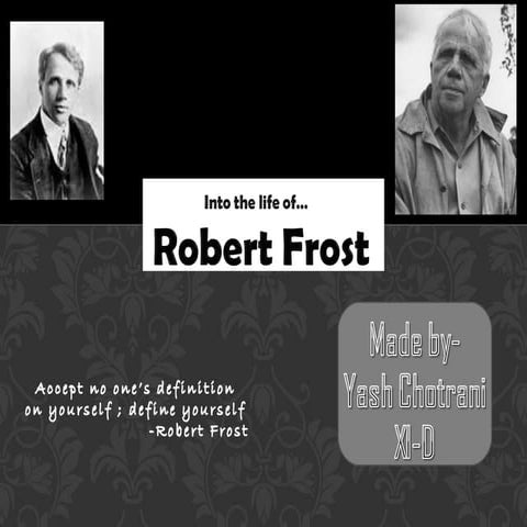 Famous Poet- Robert Frost