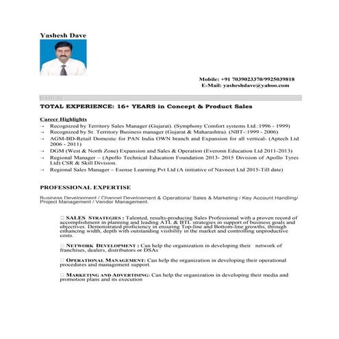 Yashesh cv