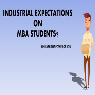 Industrial Expectation of MBA Students