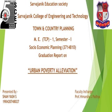 Urban Poverty Alleviation