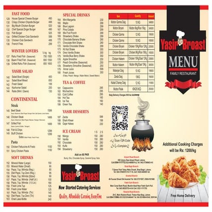 Yasir Broast Menu with Deals | PPT