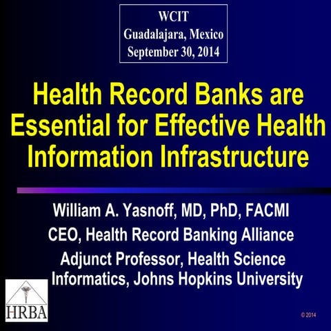 Health Record Banks are Essential for Effective Health Information Infrastruc...