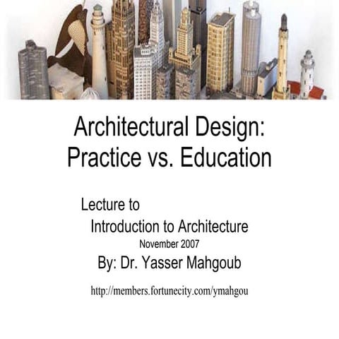 Introduction to Architecture - مقدمة عن العمارة