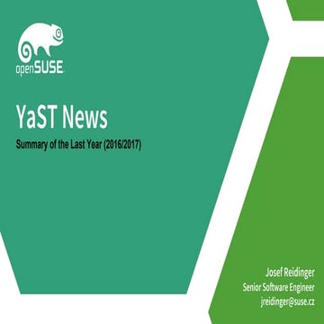 openSUSE Conference 2017 - YaST News