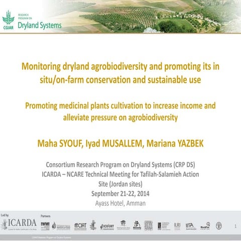 Yazbek  crp ds - icarda - ncare technical meeting - 21-22 sept 2014