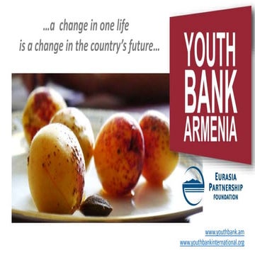 ECOFORUM - Artur Ghazaryan  - YOUTH BANK: A youth-led project management on the national level