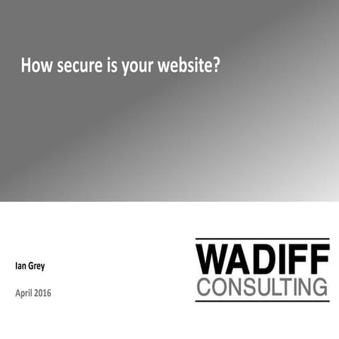 How secure is your website?