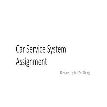 DATABASE DESIGN CAR SERVICE CENTRE | PDF