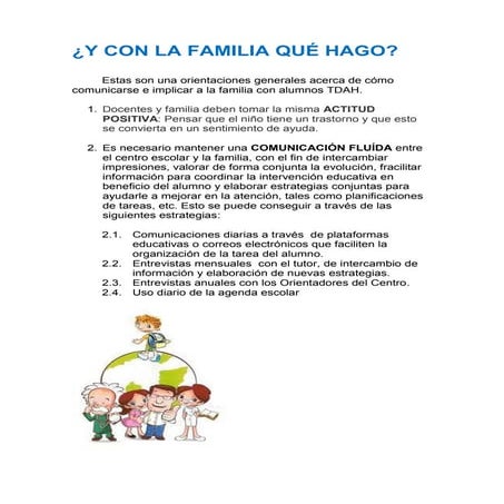 Y con la familia qué hago