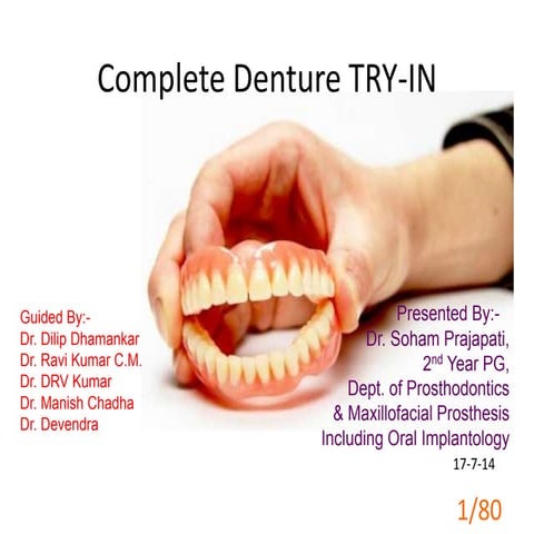 Complete Denture Try In 