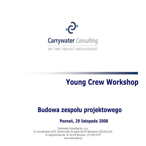 Budowa zespołu projektowego