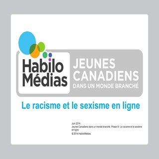 JCMB: Le racisme et le sexisme en l...