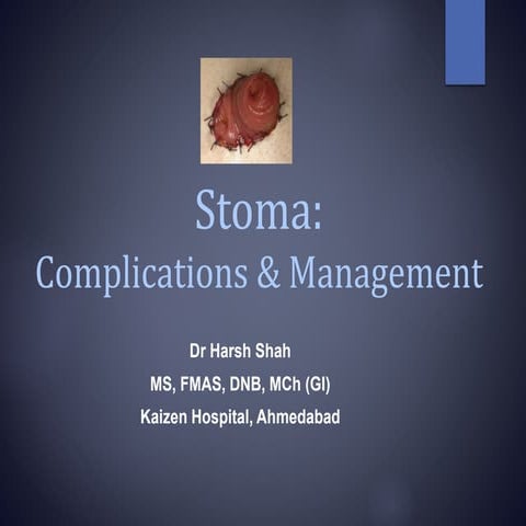 Stoma   complications &amp; its management