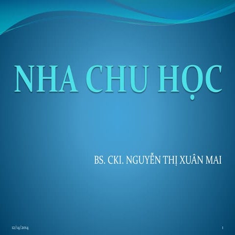 NHA CHU HỌC