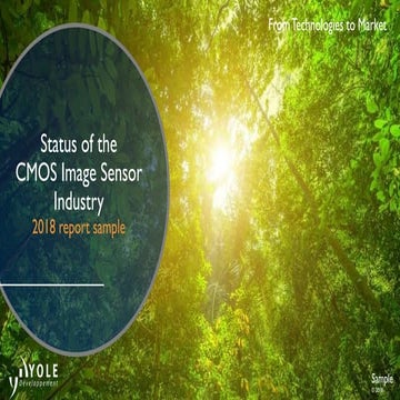 Status of the CMOS Image Sensor Industry 2018