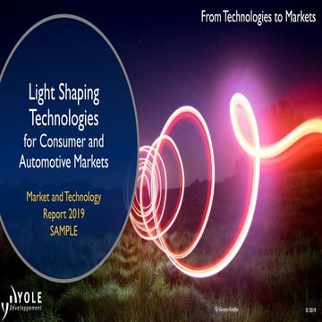 Light Shaping Technologies for Consumer and Automotive Applications 2019