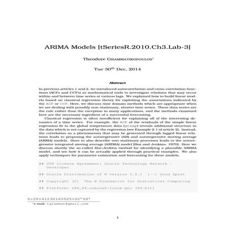 ARIMA Models - [Lab 3]