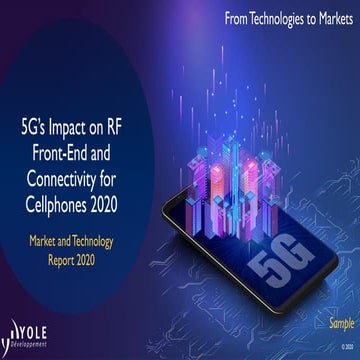 5G’s Impact on RF Front-End and Connectivity for Cellphones 2020