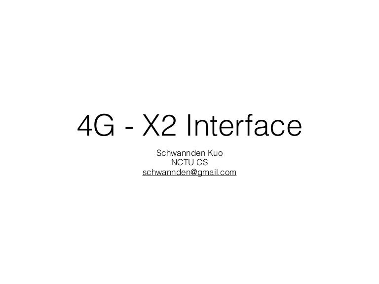 LTE X2 interface