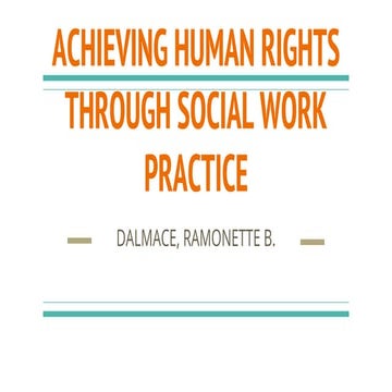 Achieving human rights through social work practice