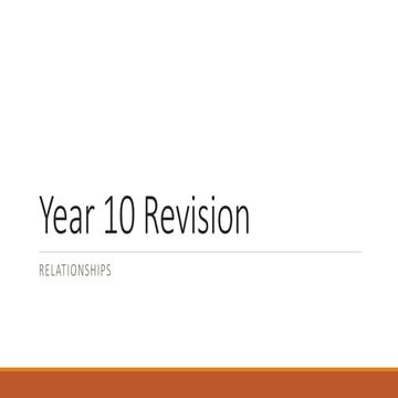 Full Course RE Exam- Revision0 Relationships