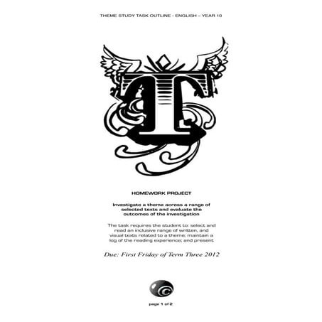Year 10 theme study 2011