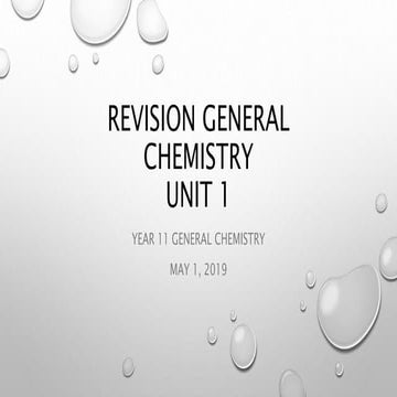 Year 11 general chemistry for slide share