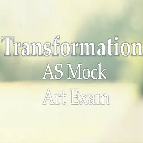 Year 12 art mock exam 2017