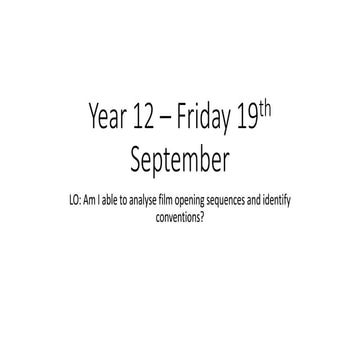 Friday 19th September - BR Work